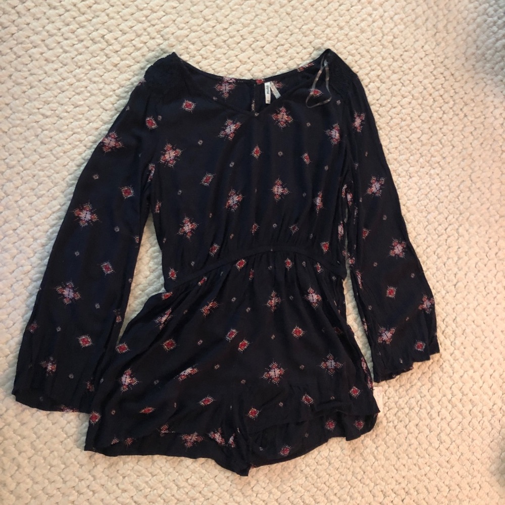 Mudd romper with long sleeves